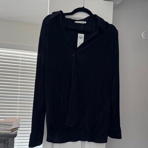 Abercrombie & Fitch Black Button Down Shirt